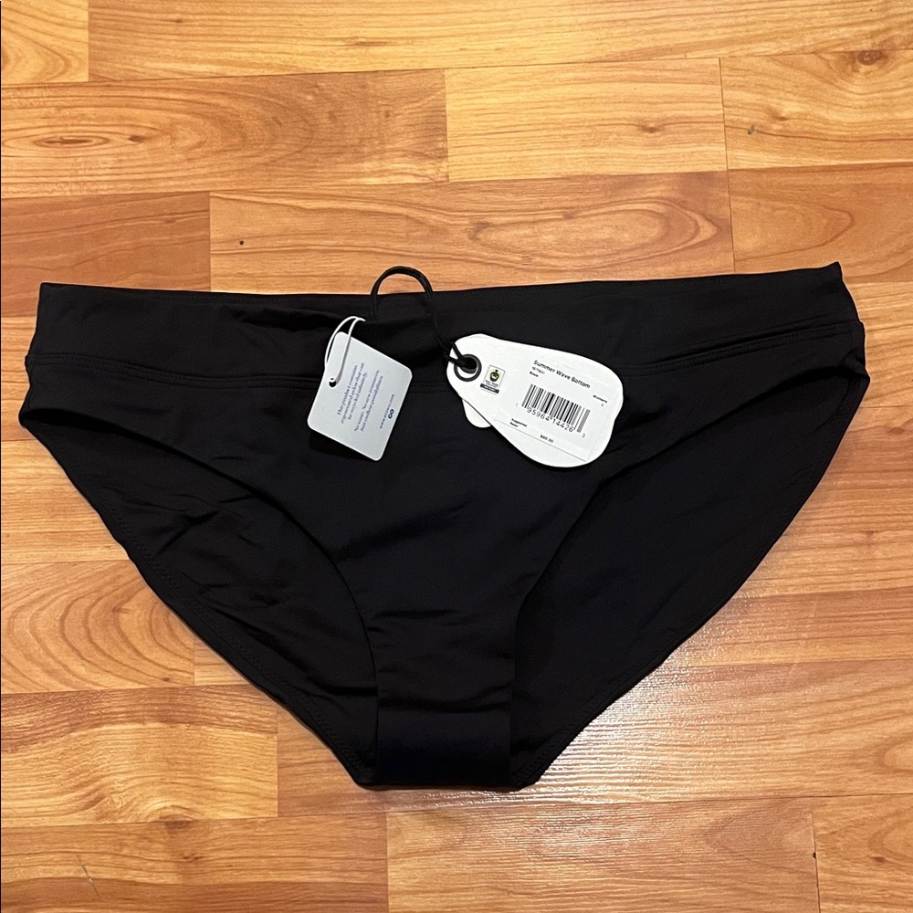 Prana L Black Women's Bikini Bottoms